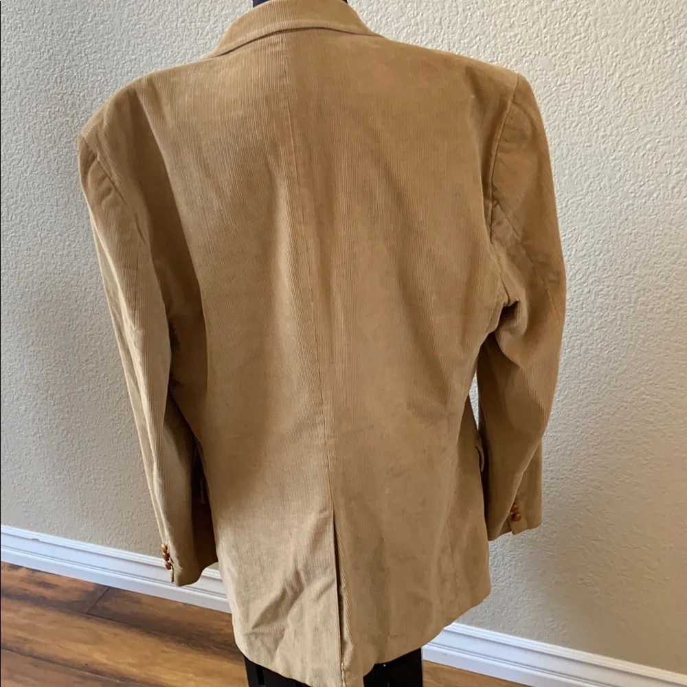 Vintage John Peel Tan Corduroy Sport Coat Blazer 44L Men’s Classic Preppy